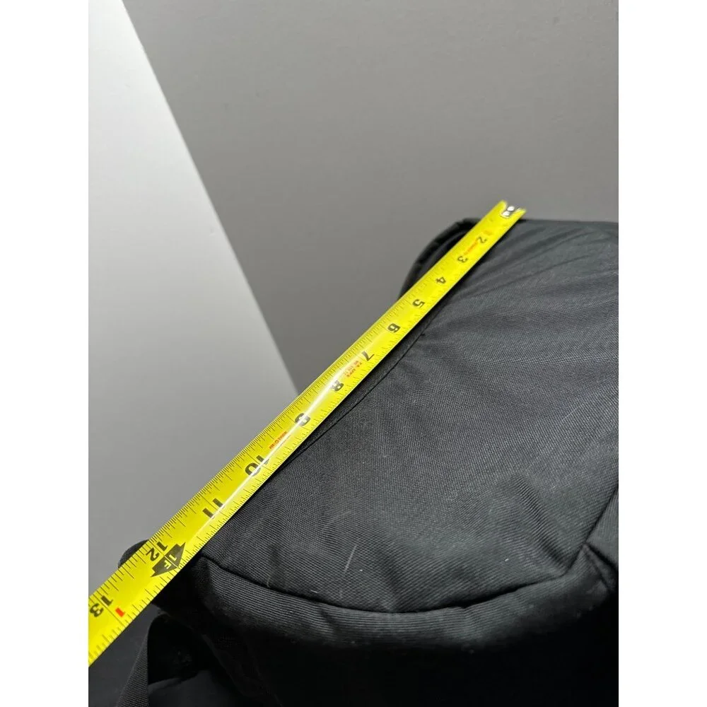 L.L. Bean Black Canvas Waist Bag With Adjustable Strap & Multiple Pockets